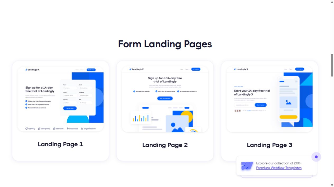 Outside layout example with company branding hidden